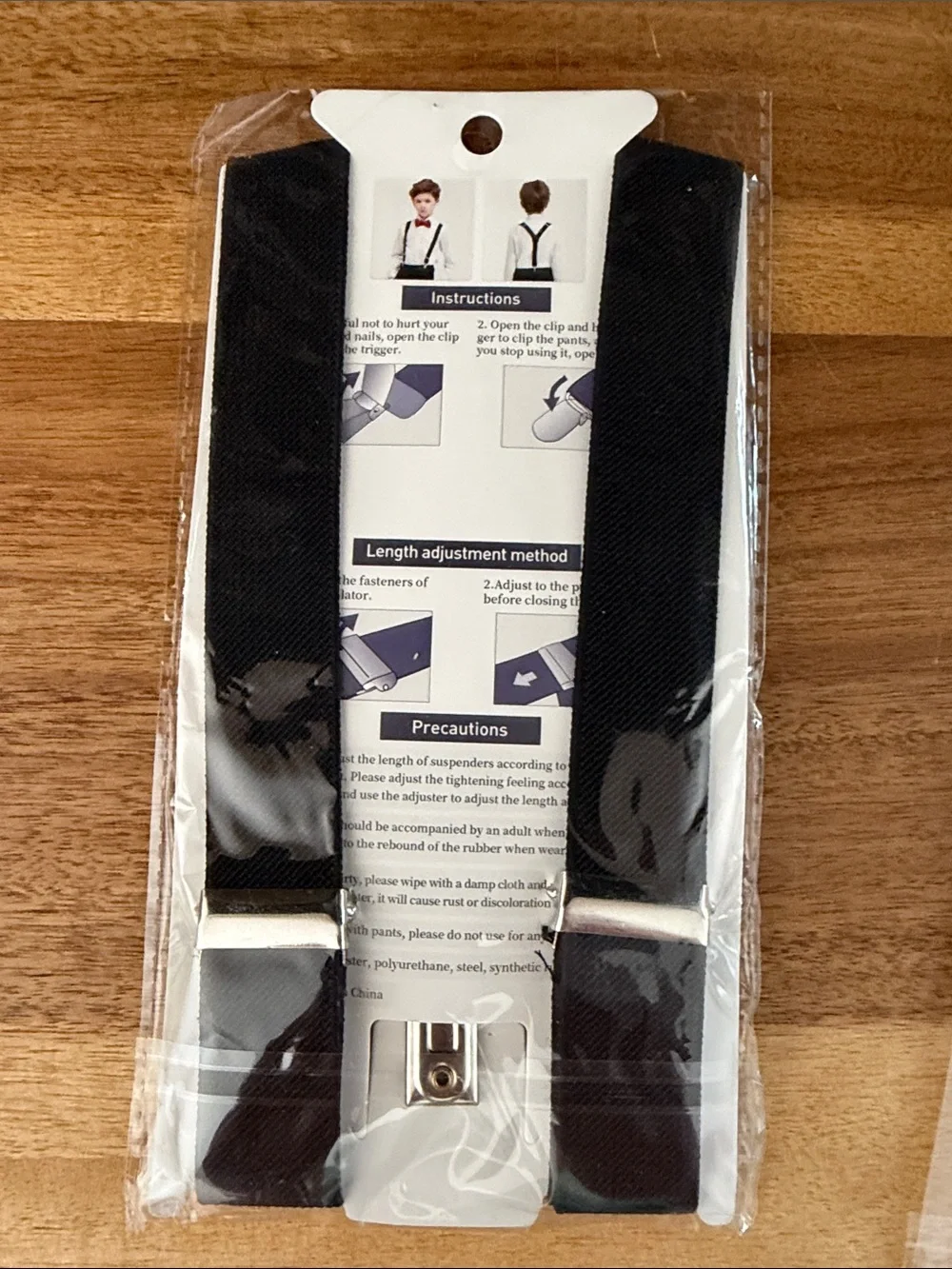 Boys suspenders and 3 ties